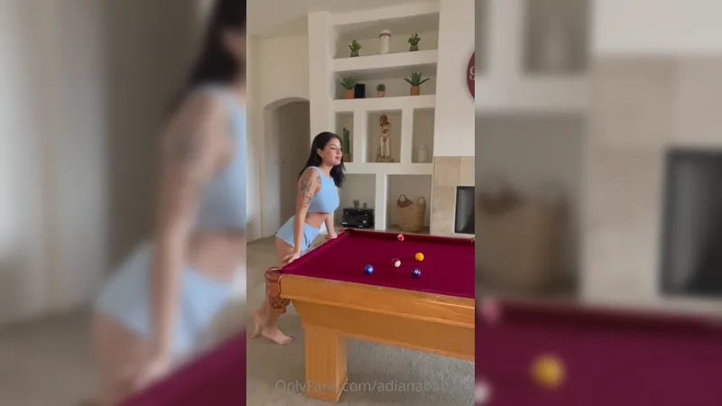 Adianababyxo Sweet Baby Blowjob And Fucked On Pool Table OnlyFans Video