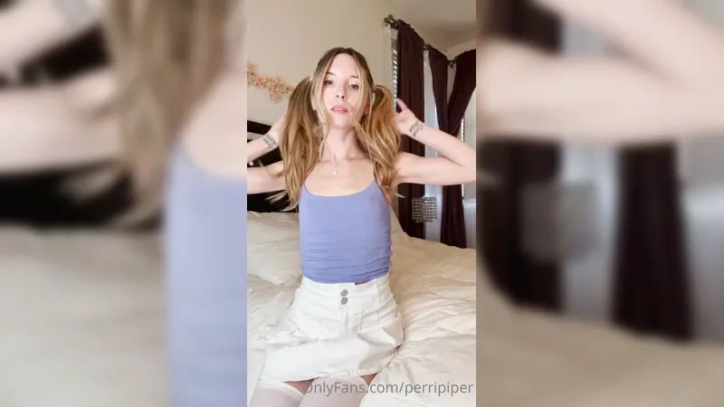 Piper Perri Double Ponytail Slut Anal Dildo Fuck OnlyFans Video