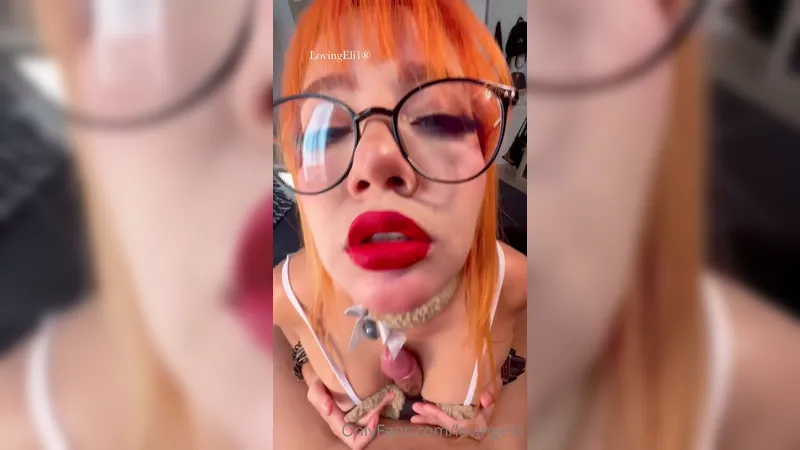 Lovingeli1 Red Head Asian Slut Deeply Sucks a Cock before getting Fucked in Doggy Style Onlyfans Video