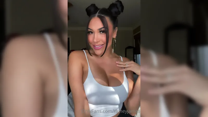 Rainey James Horny Thot Playing With Boobs Teasing OnlyFans Video