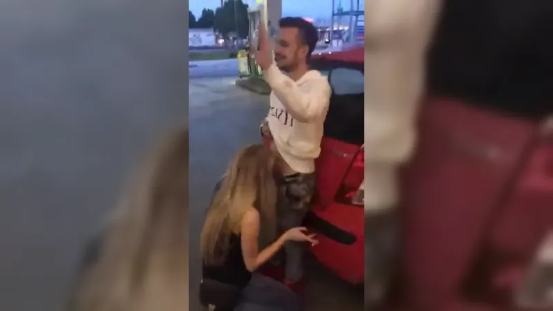 Turkish babe Public Blow job
