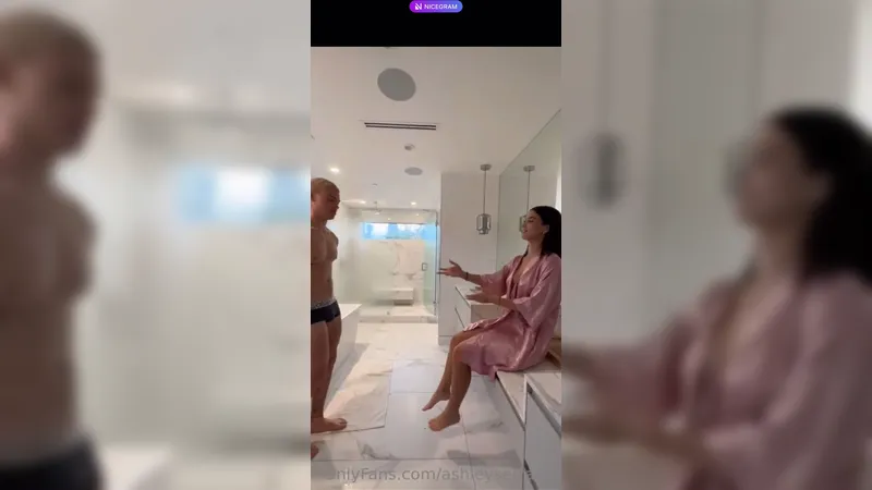 Ashley Serrano Seduces a Guy and Passionately Fucking him in Bathroom Video