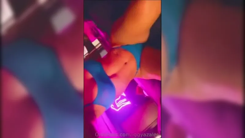 Iggy Azalea Onlyfans Blue Lingerie Tease Leaked Video