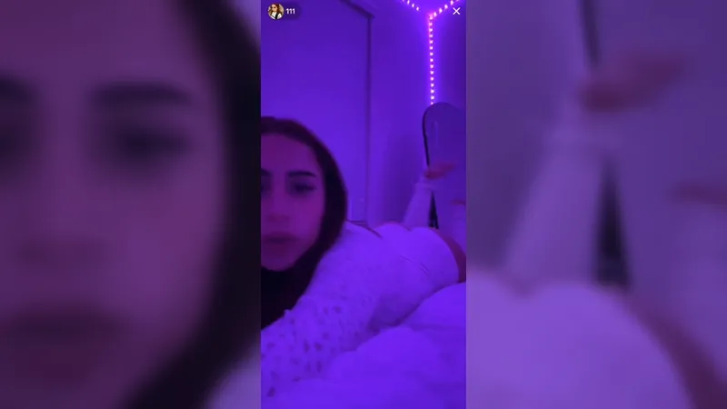 Angela Alvarez Exposed Her Perfect Booty in Disco Light in Live Video
