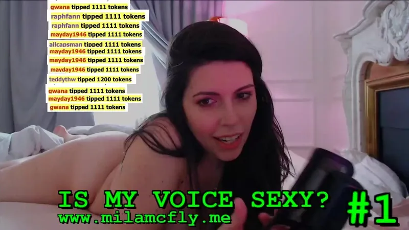 Milamcfly Touching Nipples And Shaved Pussy While Teasing Live Stream Video
