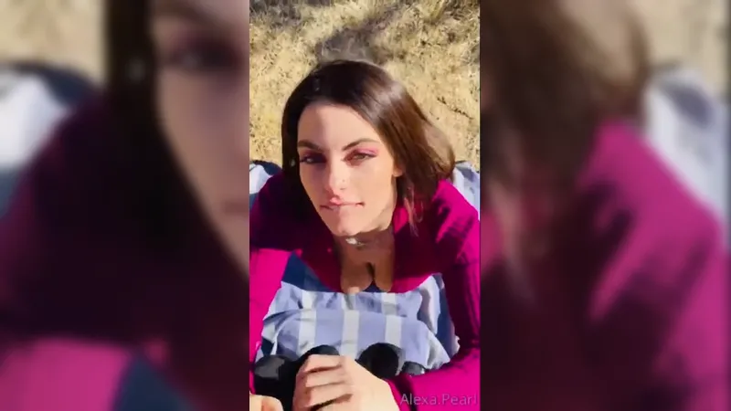 Alexa Pearl fucks on beach and gets a lot of cum