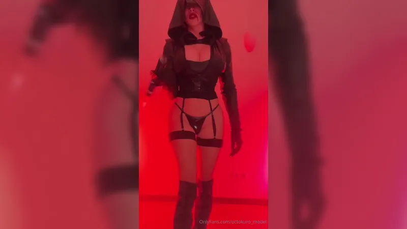 Octokuro Dark Side Joi Tits Out Fucking Her Pussy With A Big Dido And Licking Her Own Cream Onlyfans Video