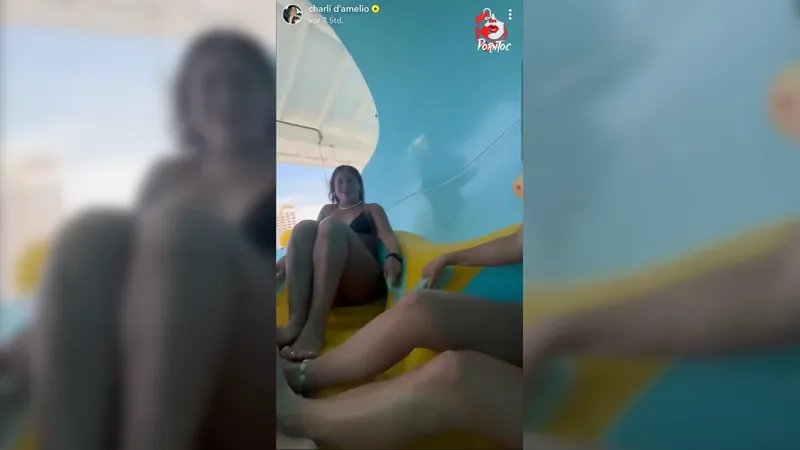 Charli Damelio Bikini Water Slide Leaked Onlyfans Porn Video