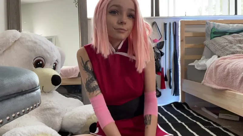 Babyfooji Sakura Solo Spread Up Horny Pussy And Fucking It With A Dildo Onlyfans Video