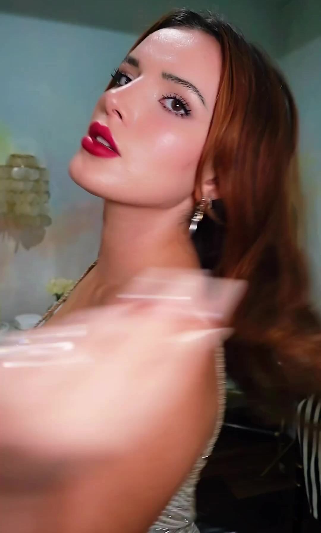 Bella Thorne Nipples Seethrough Dress Teasing Video