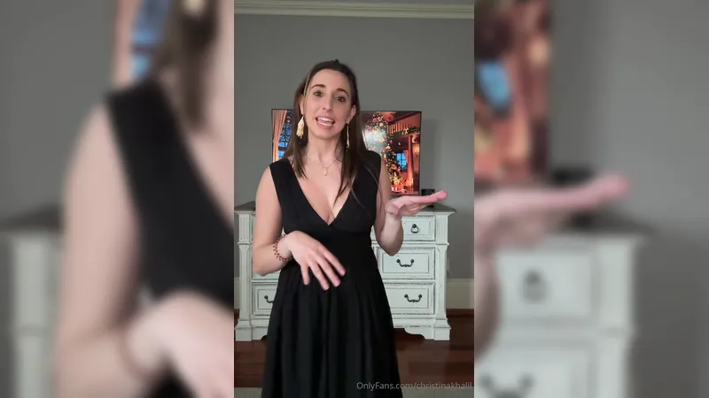 Christina Khalil Gets Exposed her Big Natural Tits While try on Haul Onlyfans video