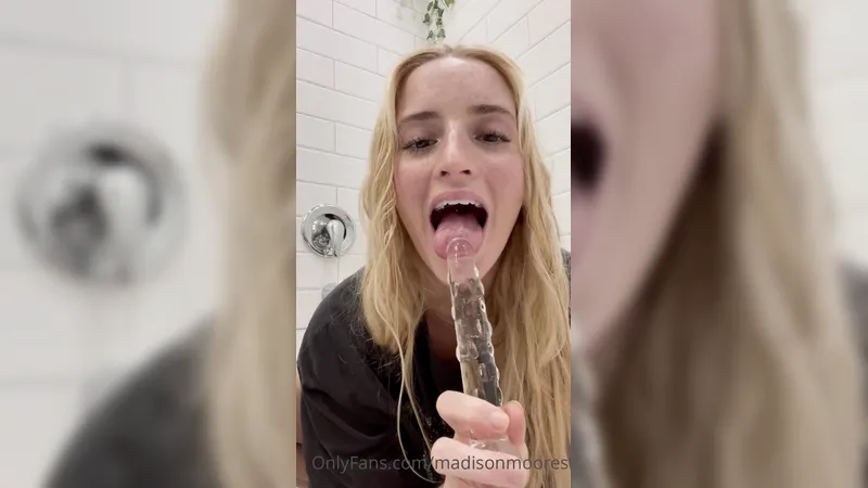 Madison Moores Sucking Dildo And Fucking It In Nasty Pussy Onlyfans Video