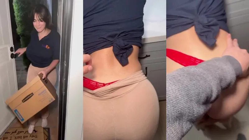 Salomelons Aka Salarrea Fedex Delivery Girl Went Horny And Getting Fucked In Doggy Onlyfans Video