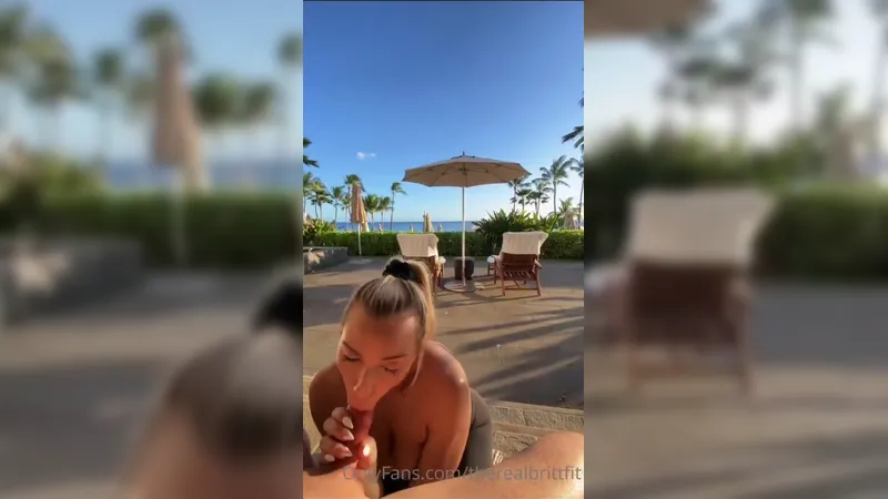 Therealbrittfit Nude Public Blowjob Video Leaked
