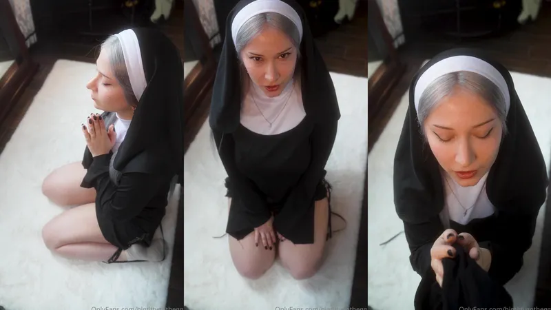 Bigtittygothegg Nun Rolepay Pov Sucking Cock Onlyfans Video