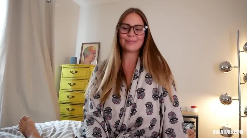 Ava Nicks Sucking And Got Lot's of Cum On Her Big Tits
