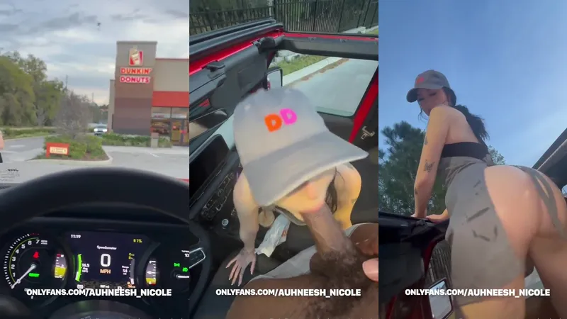 Auhneesh Nicole Dunkin'Donuts employee fucks with customer during her shift