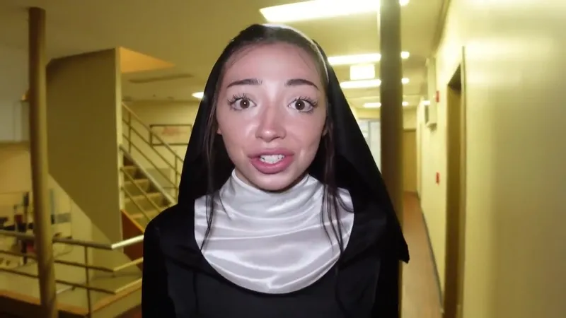 Mollymoonnn Slutty Nun Cosplay Fucking The New Church Member New