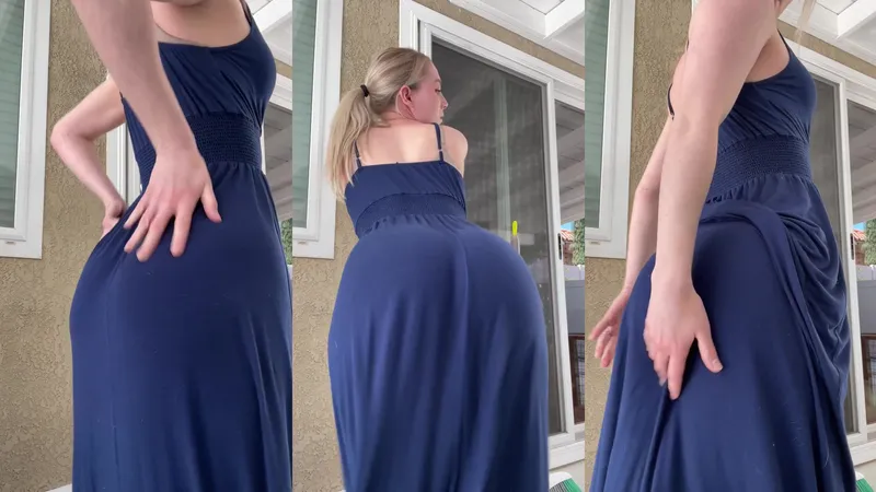 Stpeach Booty Teasing In Sexy Dress Fansly Video