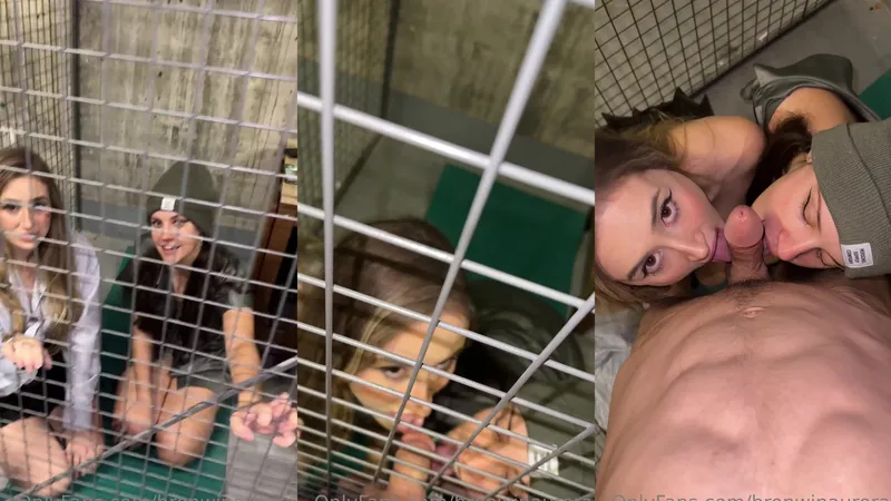 Quinn Finite With Bronwin Aurora Sucking And Fucking In The Cage Onlyfans Video