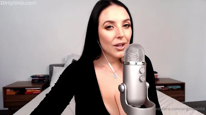 Angela White ASMR JOI Dildo Blowjob Video Leaked