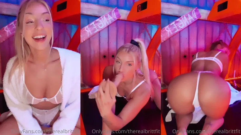 Therealbrittfit Takes Dildo in Erotic Pussy Onlyfans Video