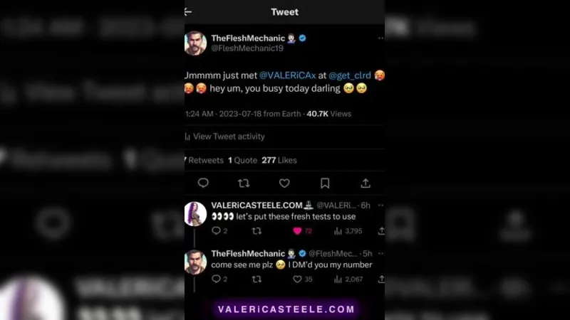 Valerica Steele Sex Tape With TheFleshMechanic Video Leaked