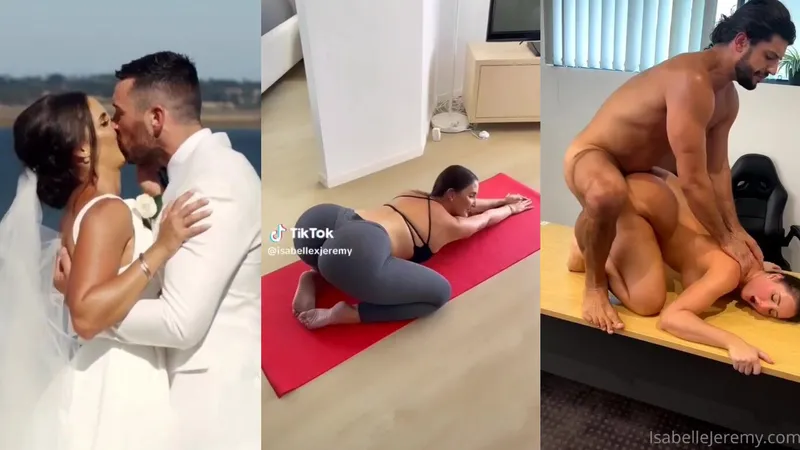 IsabelleJeremy TikTok Couple's Steamy Wedding to Hardcore Office Fuck in Doggy Style.