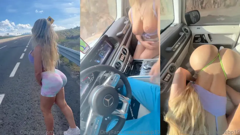 Vanebp19 Road Trip Turns into Blowjob in the Car - Vanessa Bohorquez.