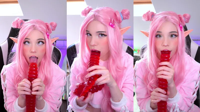 Alice Delish Dildo Sucking Eyerolled Orgasm Video