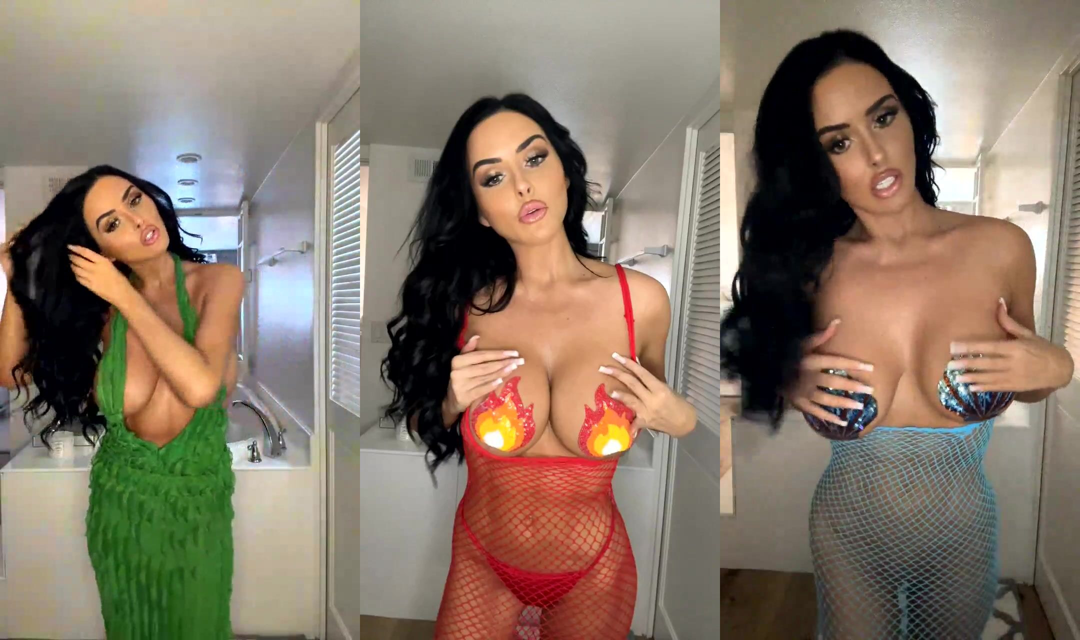 Abigail Ratchford Seethrough Try on Haul While Exposing Pussy Video