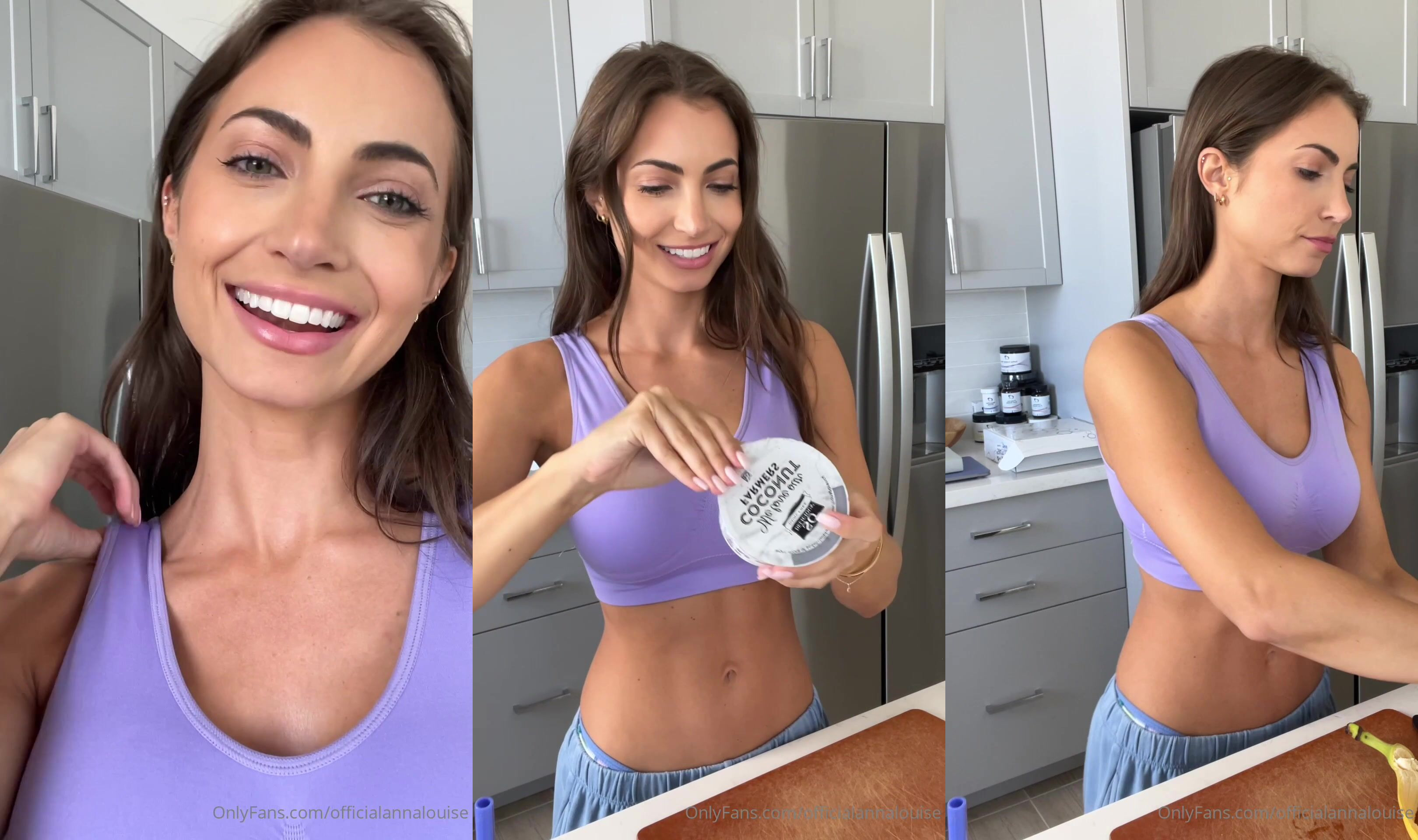 Anna Louise Teasing Juicy Boobs in the Kitchen Onlyfans Leak