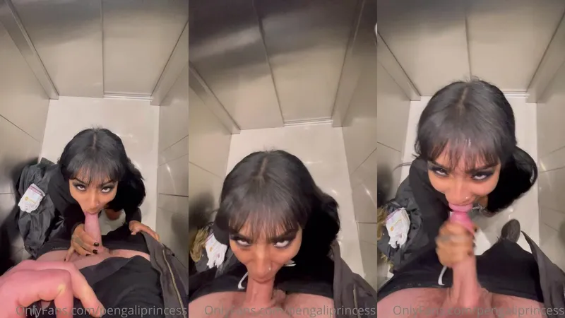 Yasmina Khan POV Blowjob in the Lift in Paris Onlyfans Video
