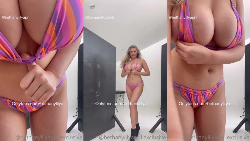 Beth Lily Squeezing Juicy Melons in Bikini Onlyfans Video
