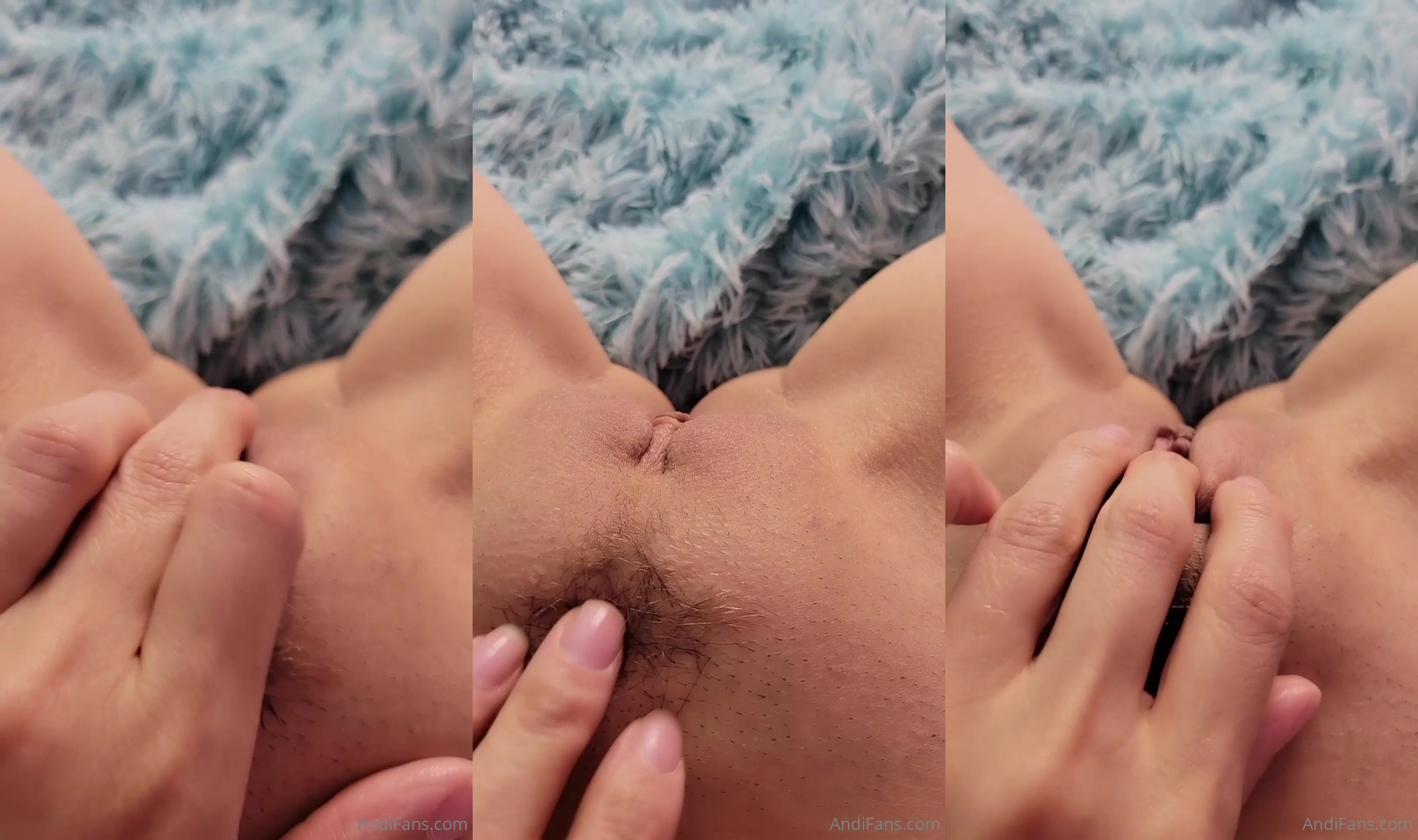 Andi Land Playing Her Juicy Pussy Closeup POV Video