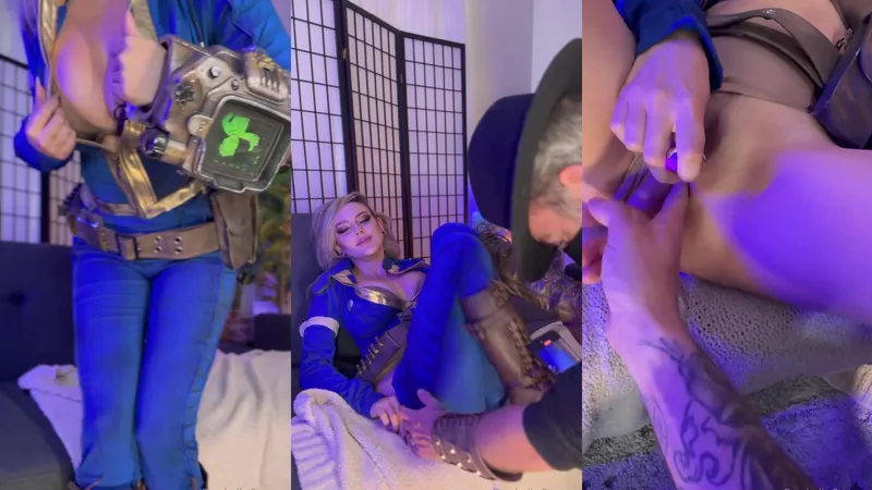 Darshelle Stevens Fucked Her Nude Cunt Till Cum on Tits Cosplay Video