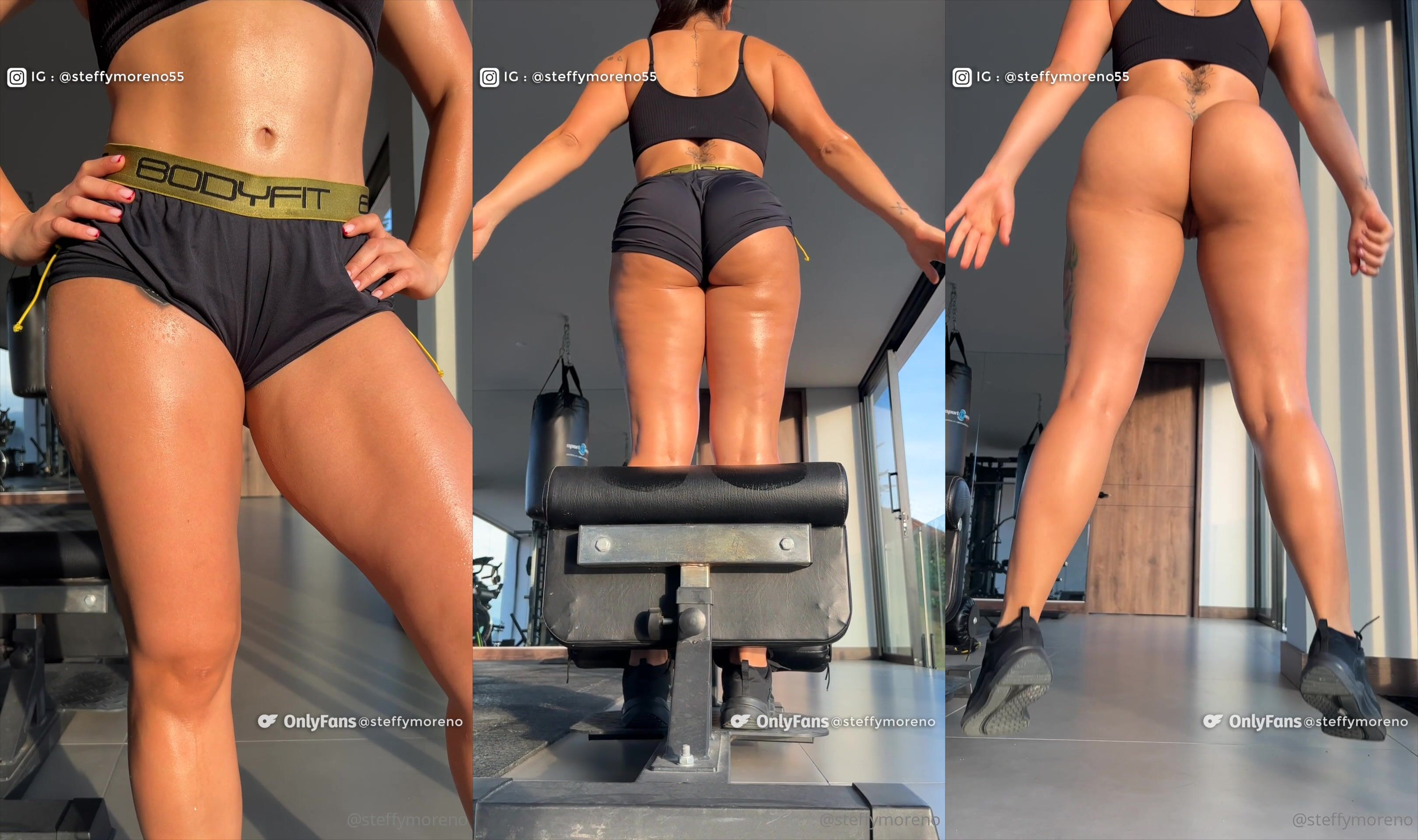 Steffy Moreno Shows Nude Ass While Working out Onlyfans Video