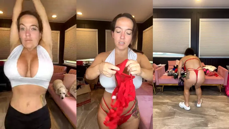 Lil Jess Sexy Lingerie Try on Haul Live Stream Leak