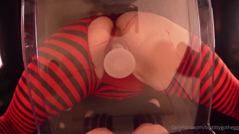 Bigtittygothegg Rides Dildo in Wet Cunt on Seethrough Chair Onlyfans Video
