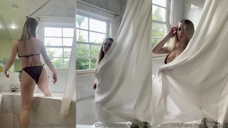 Kaitlyn Krems Nude Nipple Tease in Washroom Onlyfans Video