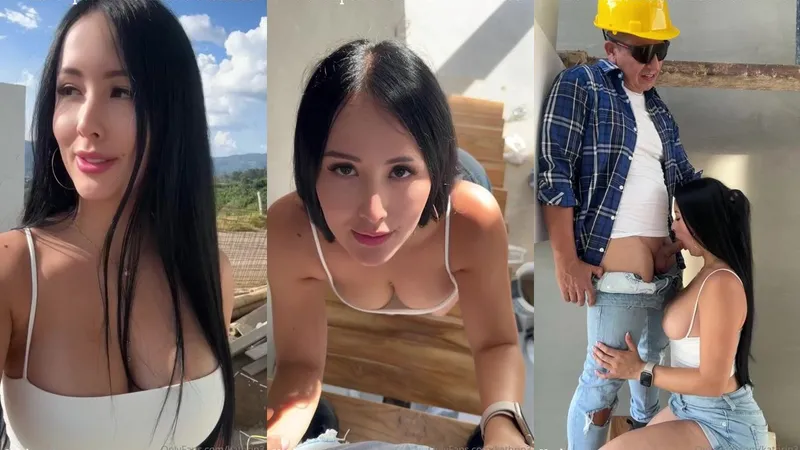 Kathrin3 arrived at a building construction site and got fucked by pusssy a worker