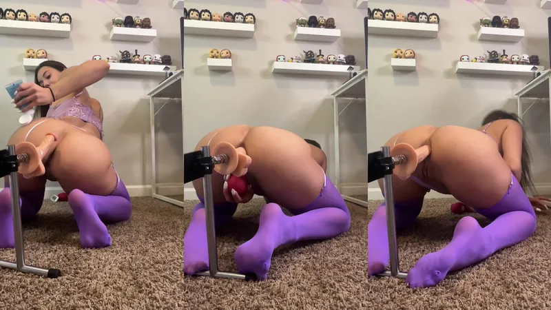 Itzgrippytv Bent Over and Fucked by Dildo Machine Onlyfans Video