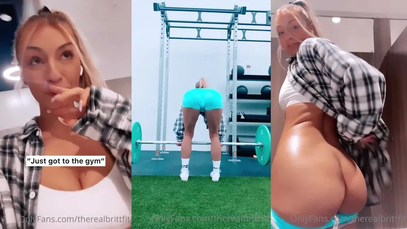 Therealbrittfit Drops Juicy Ass While Workout Onlyfans Porn
