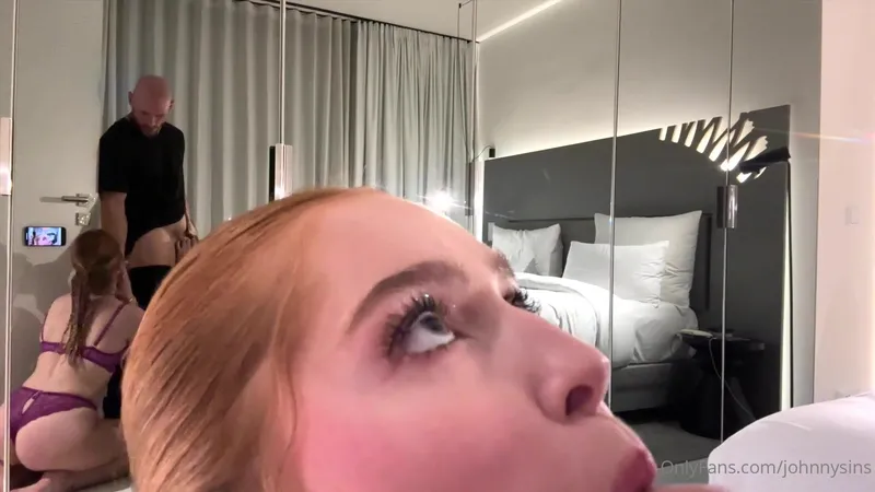 Jia Lissa And Ema Karter Hotel Hot Threesome With Johnny Sins