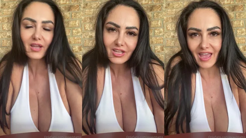 Ava Addams Shows Hard Nipples Through Skinny Onlyfans Video