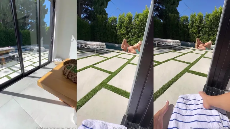 Itsdaniday Lesbian Dildo Play by the Pool Onlyfans Porn Leak
