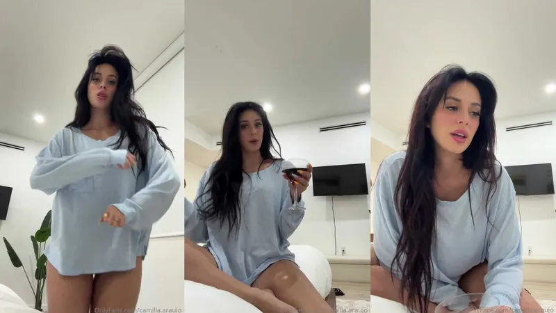 Camilla.araujo Sensual Tease in Oversized Shirt and Mastrubating with Vibrator OnlyFans Video