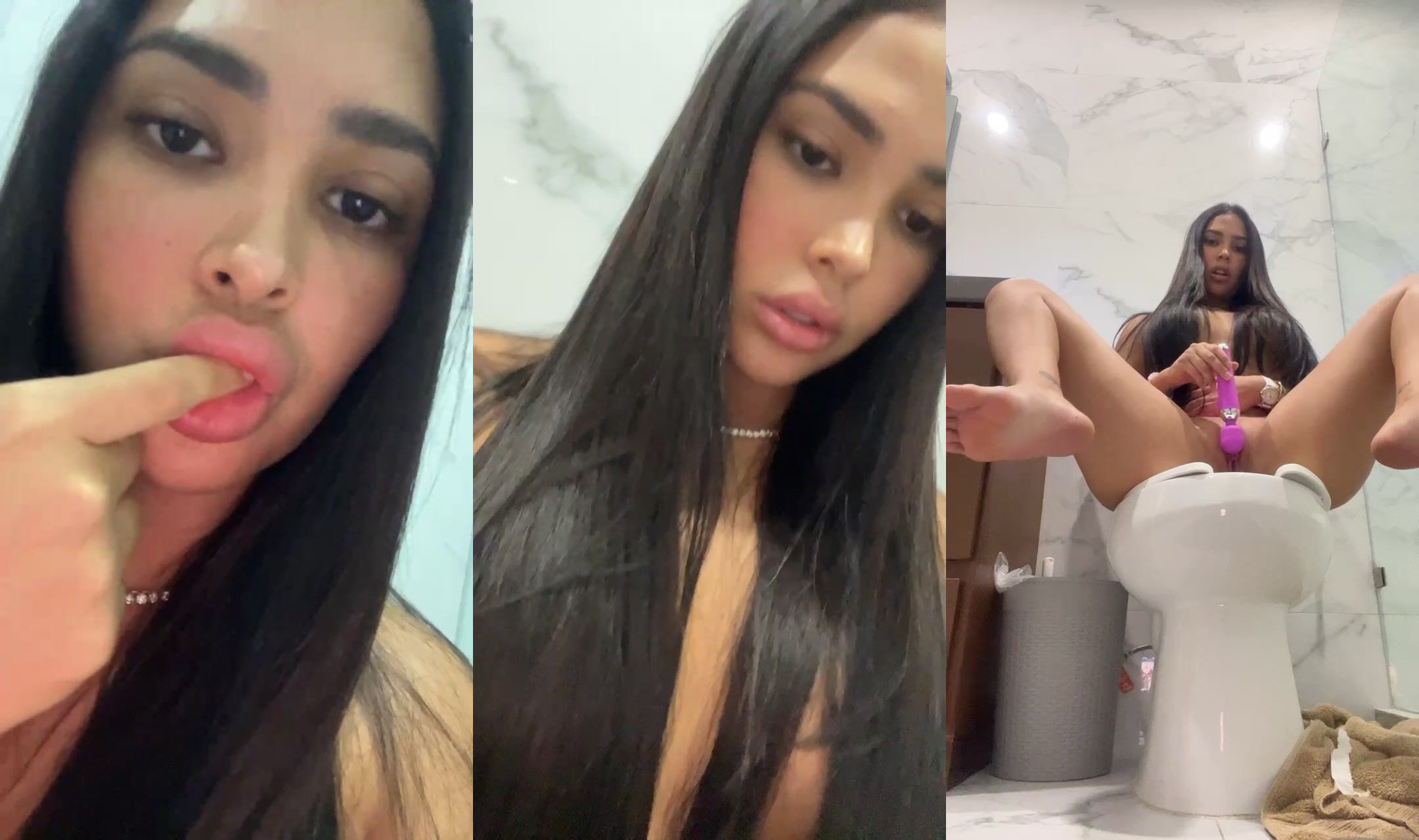 Ana Paula Saenz Nude Pussy Masturbate in Bathroom Leak Video