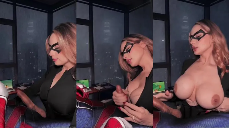 Brandy Renee Black Kat Sucks Spider Man Shaft Clip Released