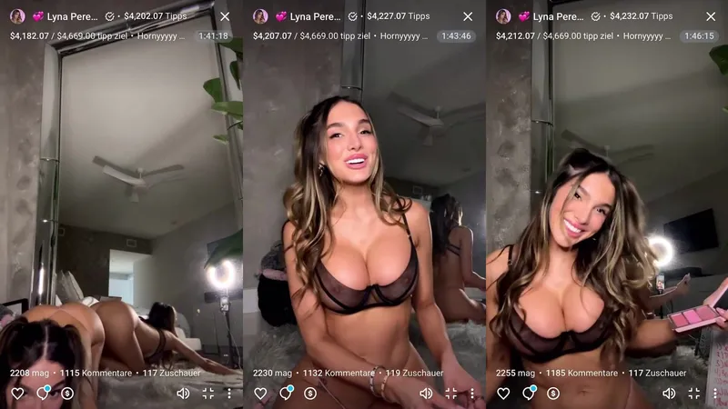 Lyna Perez Twerking and Nude Tits Tease Live Stream Video